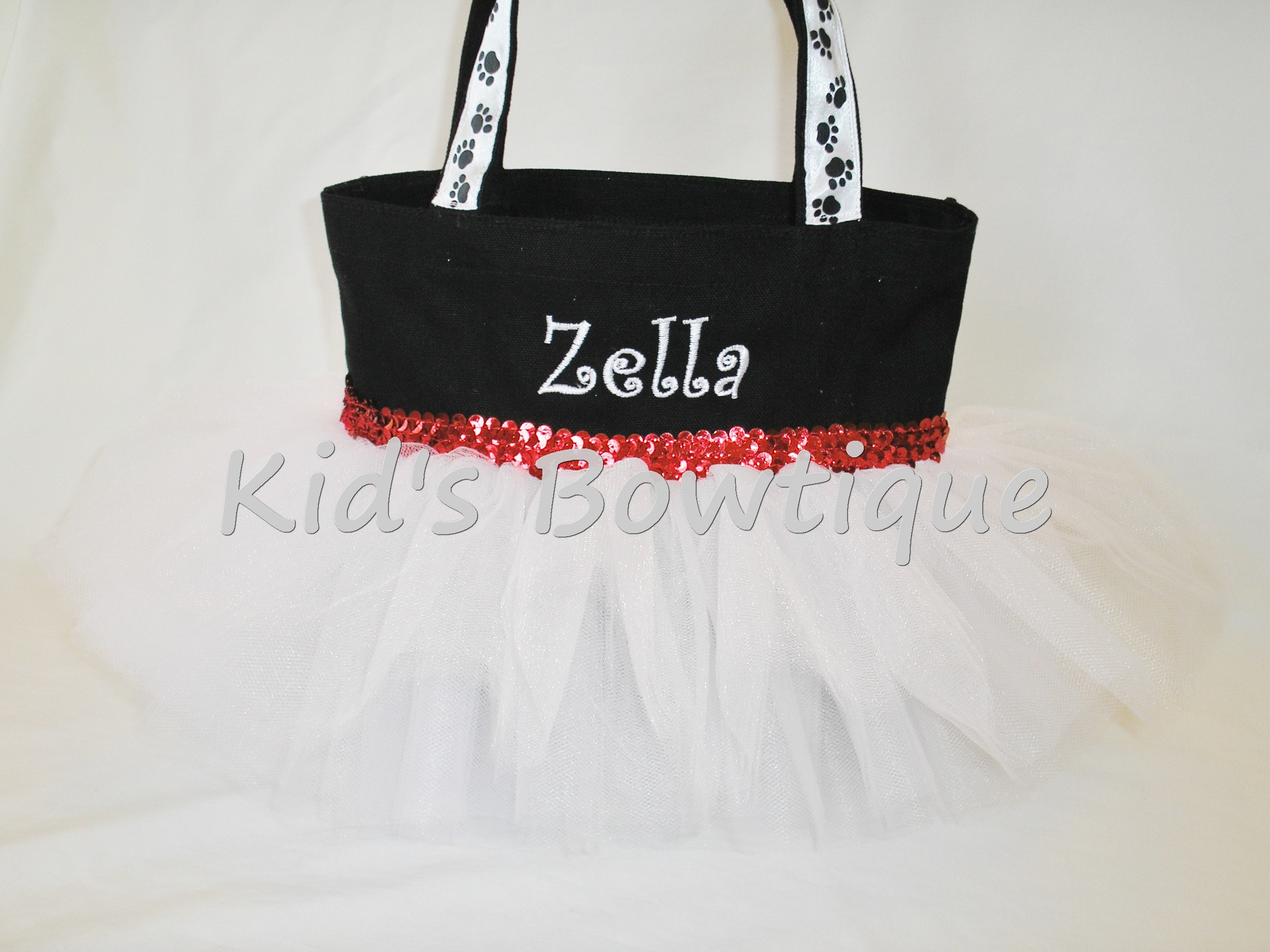 Dalmatian Dog Tutu Bag with no spots