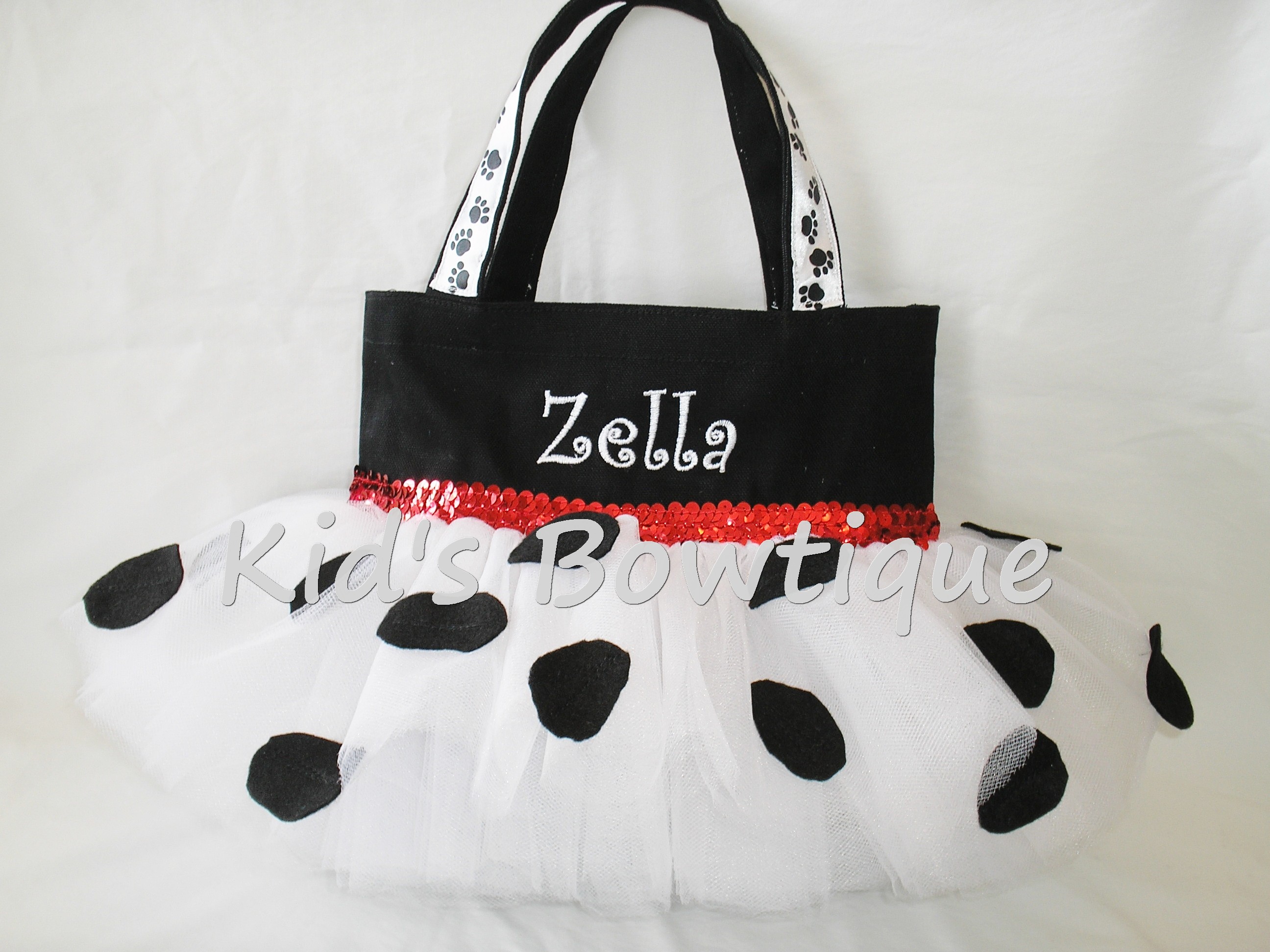 Dalmatian Dog Tutu Bag with Spots