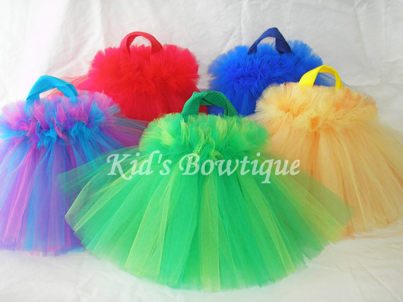 sesame street birthday party tutu bags