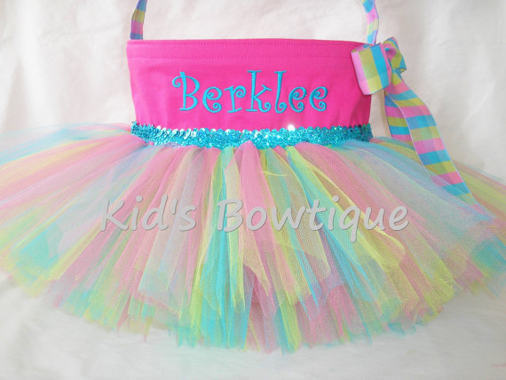 Personalized Easter Basket Tutu Bag- Easter Bunny Gifts Bags - Easter ...