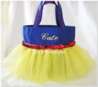 Princess Tutu Bag - ItemPTB1 Blue Bag Yellow Tutu Red Sequins