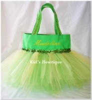 Princess Tutu Bag - ItemPTB8 Lime Bag Lime/Yellow Tutu Lime Sequins